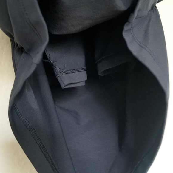 NEW Aritzia Babaton Contour Ruched Racer Sleeveless Mini Dress M Navy Blue $88 - Picture 13 of 14